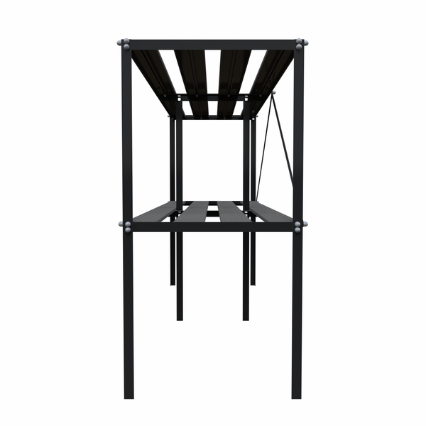 Royal Kweektafel vrijstaand zwart 90x165x45 cm