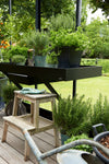 Kweektafel 213 x 52 cm lade zwart