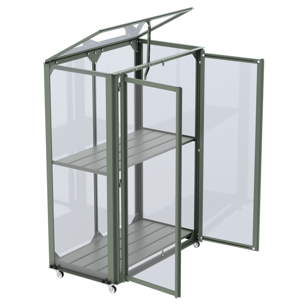 Kweekkast Urban Grower Medium groengrijs 3 mm transparant polycarbonaat