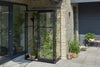 Muurkas Qube Lean-to 24 zwart 3 mm veiligheidsglas