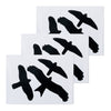 Window stickers bird 9 pieces in set