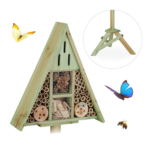 Insektenhotel Dreieck auf Ständer