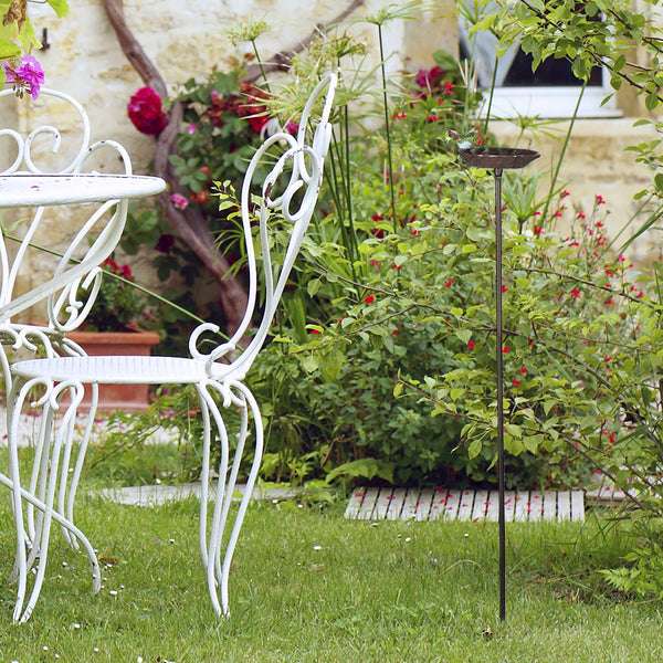 Birdbath cast iron on pin