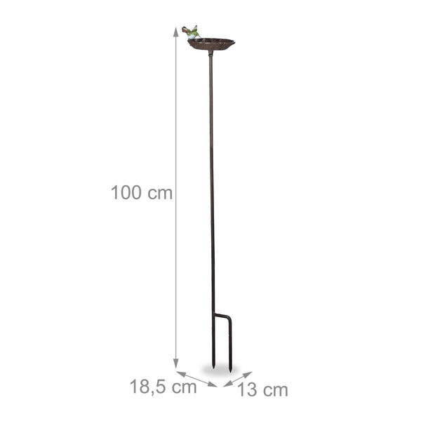 Birdbath cast iron on pin