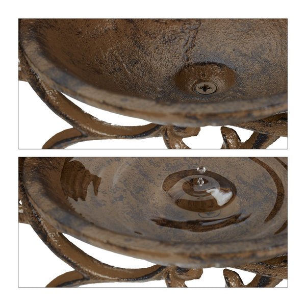 Birdbath cast iron WELCOME
