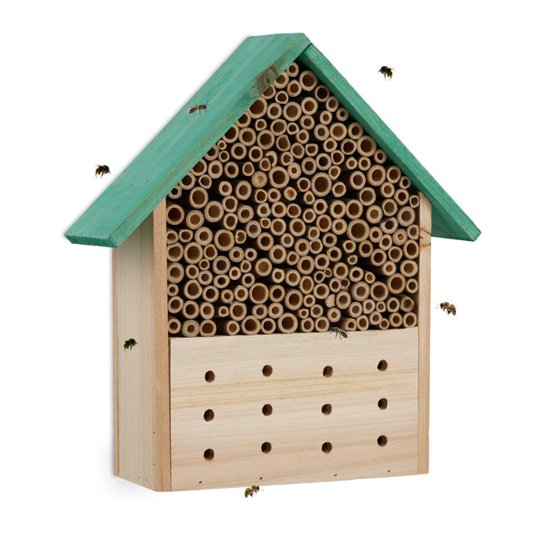 Insektenhotel blau