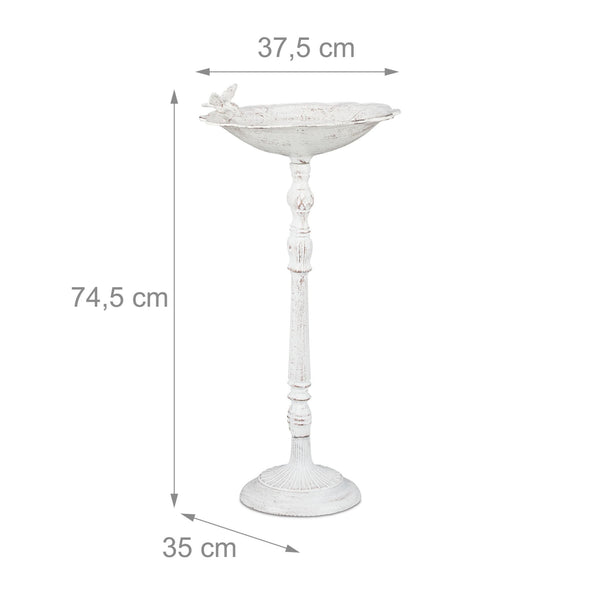 XL bird bath cast iron