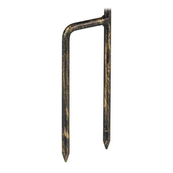 Cast iron bird bath on pole