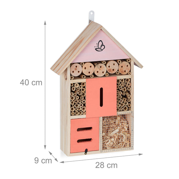 Insectenhotel groot Roze