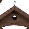 Brown hanging bird feeder wall