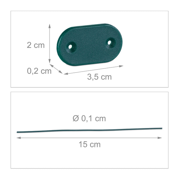 Bevestigingsset zichtbreeknet 52-delig groen
