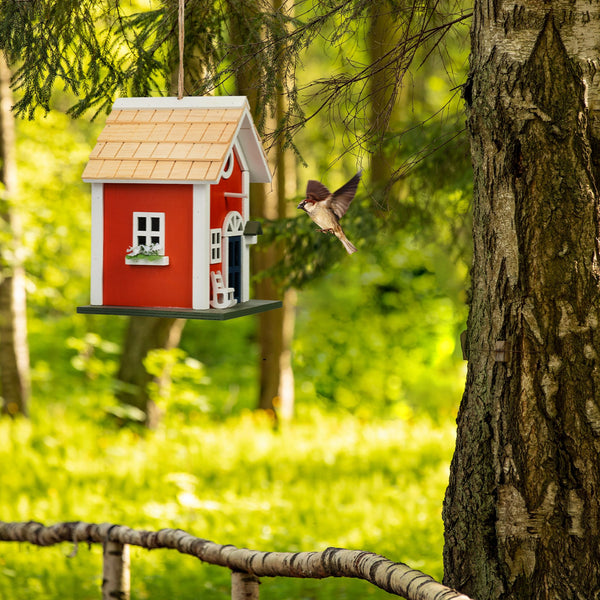 Decoratief vogelhuisje landhuis