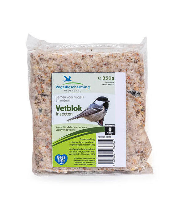 Vogelbescherming Insectenvetblok