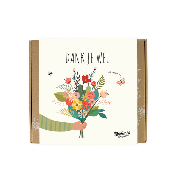 Gift Box Medium met 9 zaadbommetjes - Dank je wel