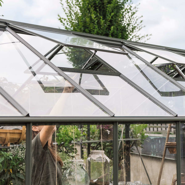 Tuinkas Kate II groengrijs 3 mm veiligheidsglas