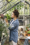 Tuinkas Kate V groengrijs 3 mm veiligheidsglas