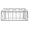 Tuinkas Kate V groengrijs 3 mm veiligheidsglas