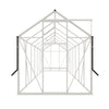 Tuinkas Kate V wit 3 mm veiligheidsglas
