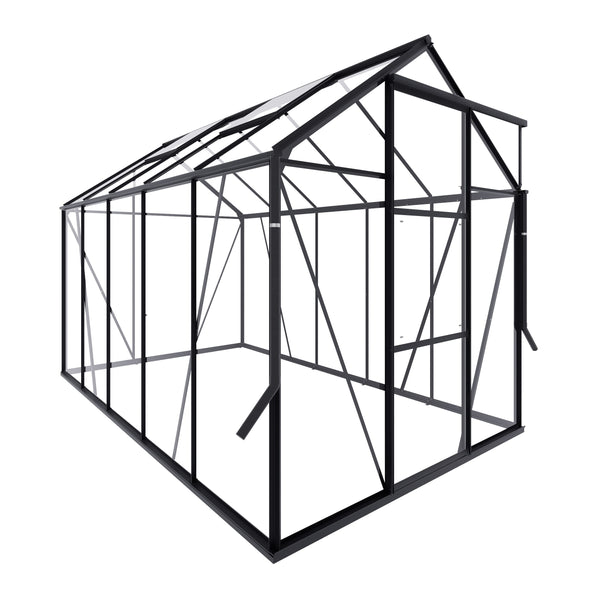 Tuinkas Kate III zwart 3 mm veiligheidsglas