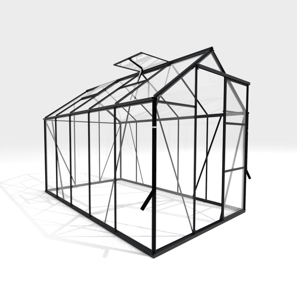 Tuinkas Kate III zwart 3 mm veiligheidsglas