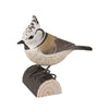 Holzgeschnitzte Vogelfigur Haubenmeise – DecoBird | Wildlife Garden