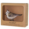Holzgeschnitzte Vogelfigur Haubenmeise – DecoBird | Wildlife Garden
