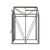 Royal Well Tuinkas Anne I – kleur ‘Groengrijs RAL7009’ met 3mm veiligheidsglas (inclusief fundament)