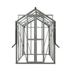 Royal Well Tuinkas Anne III – kleur ‘Groengrijs RAL7009’ met 3mm veiligheidsglas (inclusief fundament)
