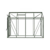 Royal Well Tuinkas Anne III – kleur ‘Groengrijs RAL7009’ met 3mm veiligheidsglas (inclusief fundament)