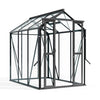 Royal Well Tuinkas Anne II – kleur ‘Zwart RAL 9005’ met 3mm veiligheidsglas (inclusief fundament)