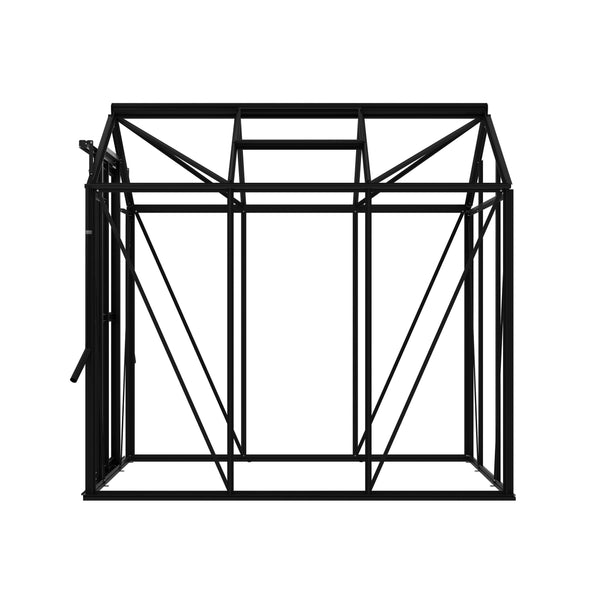 Royal Well Tuinkas Anne II – kleur ‘Zwart RAL 9005’ met 3mm veiligheidsglas (inclusief fundament)