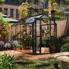 Royal Well Tuinkas Anne III – kleur ‘Zwart RAL 9005’ met 3mm veiligheidsglas (inclusief fundament)
