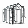 Royal Well Tuinkas Anne III – kleur ‘Zwart RAL 9005’ met 3mm veiligheidsglas (inclusief fundament)