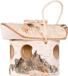 Birch bird feeder