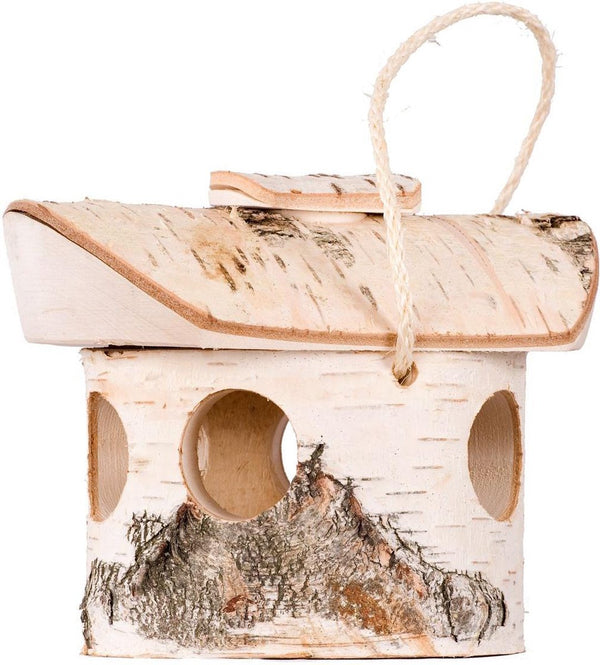 Birch bird feeder