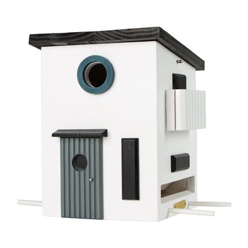 Multiholk Funkis – Design Vogelhuis & Voederhuis (FSC Hout)