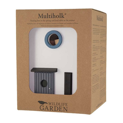 Multiholk Funkis – Design Vogelhuis & Voederhuis (FSC Hout)