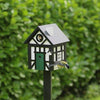 Multiholk Korsvirke Svart Plus Vogelhaus/Futterstation