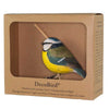 Vogelbeeldje Pimpelmees – Handgesneden Houten Decoratievogel | DecoBird Wildlife Garden