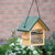 Hängendes Futterhaus Breda – Vogelhaus aus Holz für kleine Gartenvögel