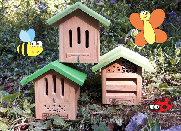 Naturdenkmäler Insektenhaus für Schmetterlinge und Bienen