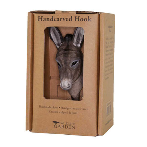 Kledinghaak Ezel – Decoratieve Houten Wandhaak voor de Kinderkamer | Wildlife Garden