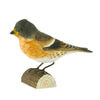 Houten Vogelbeeldje Bergvink - Handgesneden Decoratief Vogeltje | DecoBird
