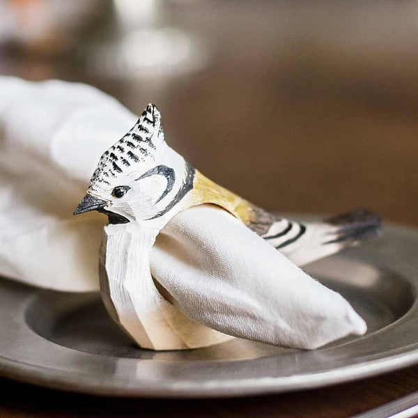 Napkin ring Crested tit