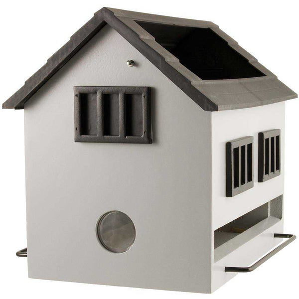 Wildlife Garden - Birdhouse with bath, grey