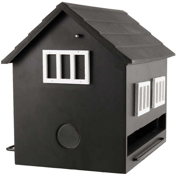 Wildlife Garden - Birdhouse with bath, black