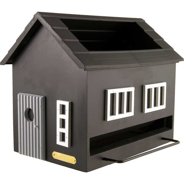 Wildlife Garden - Birdhouse with bath, black