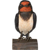 Houtgesneden boerenzwaluw, handbeschilderd – DecoBird Wildlife Garden