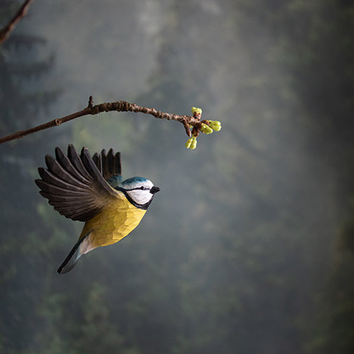 DecoBird - Flying Blue Tit