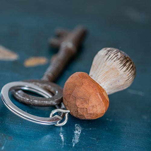 Mushroom keychain